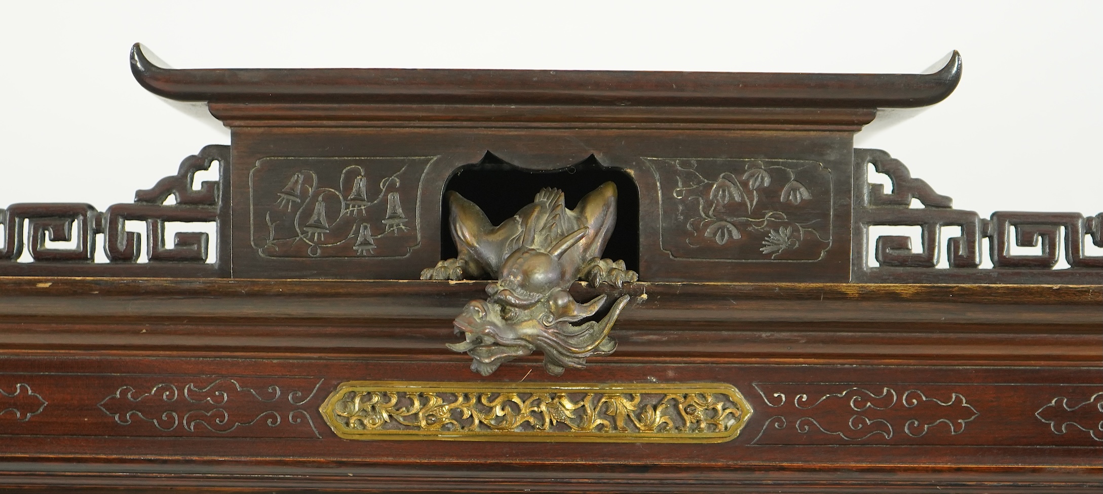 Gabriel Viardot (French, 1830-1906), a French Aesthetic movement mahogany and ormolu mounted cabinet